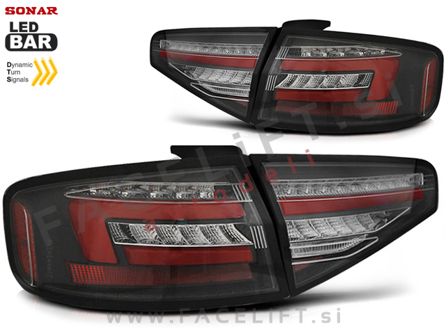 Audi A4 B8 Limuzina 11-15 zadnje LED luči DTS