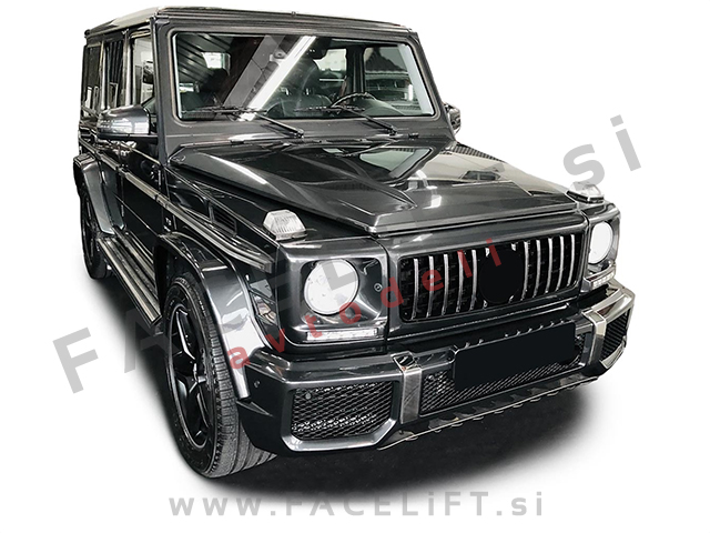 Mercedes G W463 89-18 maska črna kromirana Mercedes G W463 89-18 maska črna kromirana