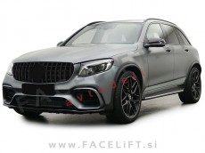 Mercedes GLC X253 15-19 maska črna (sijaj)