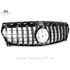 Mercedes CLA C117 13-19 maska črna kromirana sijaj