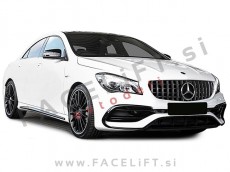 Mercedes CLA C117 13-19 maska črna kromirana sijaj