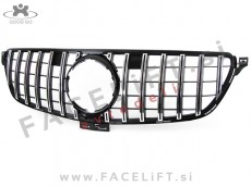 Mercedes GLE W166 15- maska črna kromirana (sijaj)