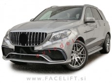Mercedes GLE W166 15- maska črna kromirana (sijaj)