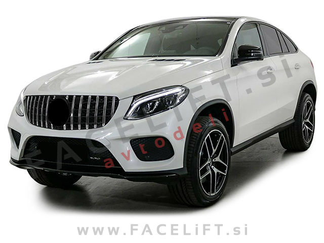 Mercedes GLE Coupe C292 15- maska črna kromirana (sijaj)