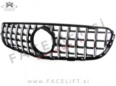 Mercedes GLC X253 15-19 maska črna kromirana (sijaj)