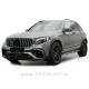 Mercedes GLC X253 15-19 maska črna kromirana (sijaj)