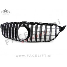 Mercedes C A205 C205 S205 W205 14-18 maska črna kromirana (sijaj)