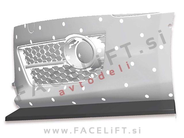 Audi A5 8F 8T 07-11 podaljšek sprednjega odbijača karbon (sijaj)