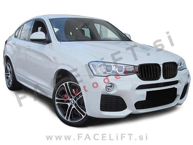 BMW X4 F26 14-18 ledvičke črne (sijaj)