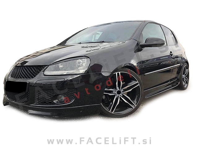 VW Golf 5 03-08 maska črna kromirana sijaj VW Golf 5 03-08 maska črna kromirana sijaj