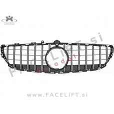 Mercedes CLS C218 14-18 maska črna kromirana sijaj