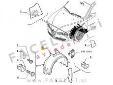 Alfa Romeo 159 05-12 sprednji kolotek levi