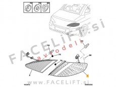 Peugeot 307 CC 01-07 zadnja zunanja LED luč leva