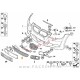 BMW 3 E92 E93 M 06-10 mreža sprednjega odbijača srednja