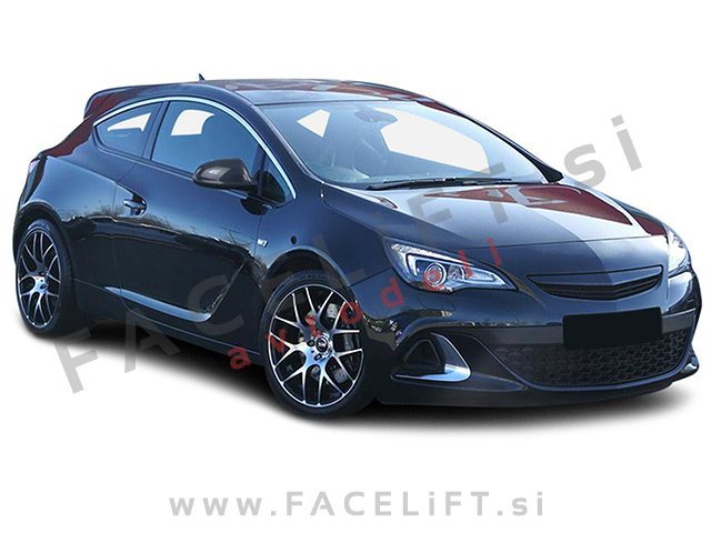Opel Astra J / (09-15) / pokrovi ogledal / karbon
