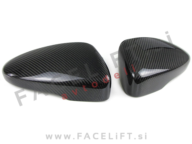 VW Scirocco 08-17 pokrovi ogledal karbon (sijaj)