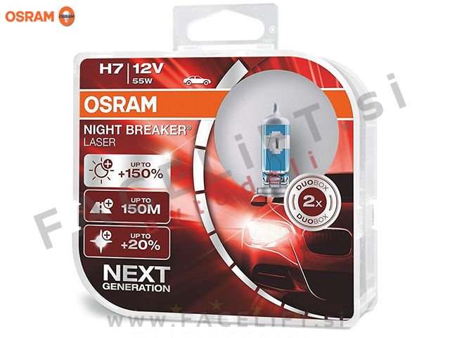 Halogenske žarnice Osram Night Breaker Laser Next Gen H7 (PX26d) 55W 12V Halogenske žarnice Osram Night Breaker Laser Next Gen H7 (PX26d) 55W 12V