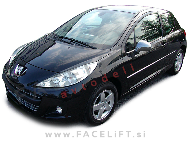 Peugeot 207 / (06-13) / pokrovi ogledal / kromirani (sijaj)