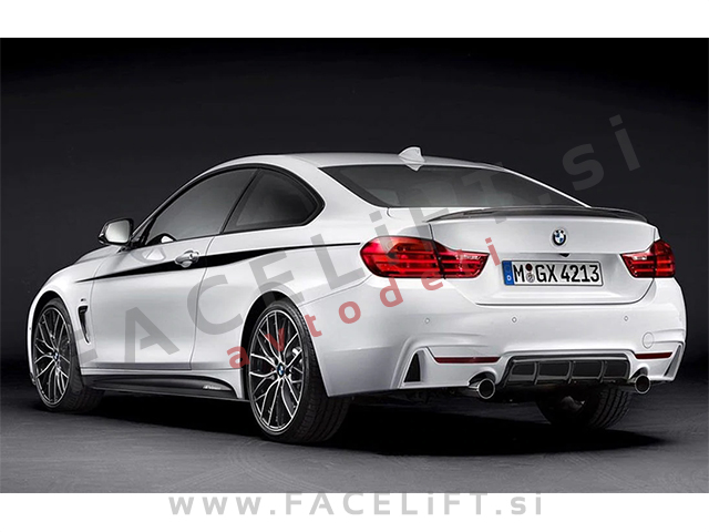 BMW 4 F32 Coupe 13- spojler za prtljažnik M-Performance črni (sijaj)