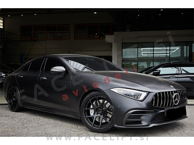 Mercedes CLS C257 18- maska črna kromirana (sijaj)