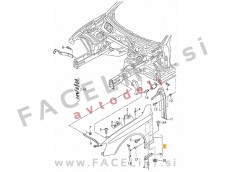 Audi A4 B8 8K 11-15 sprednji blatnik desni