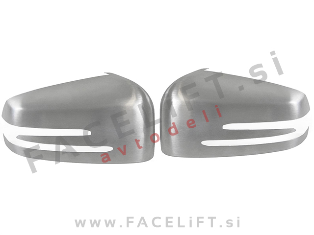 Mercedes S / W221 (09-13) / pokrovi ogledal / srebrni (mat)