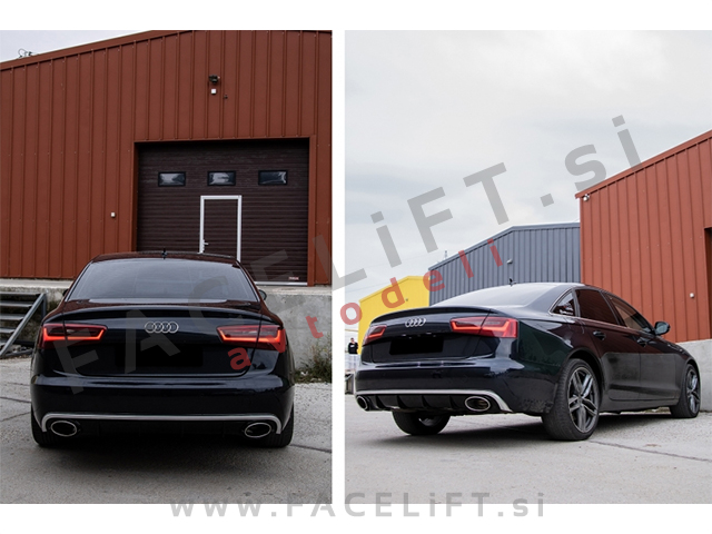 Audi A6 4G C7 10-14 difuzor RS6 izgled