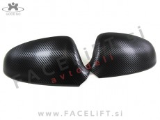 Opel Astra J / (09-15) / pokrovi ogledal / karbon