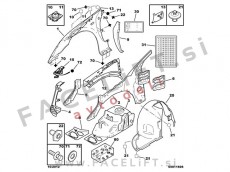 Peugeot 307 / (05-07) / sprednji blatnik / desni