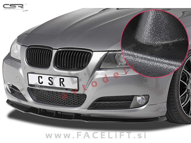 BMW 3 E90 E91 LCI 08-12 podaljšek sprednjega odbijača črni (mat)