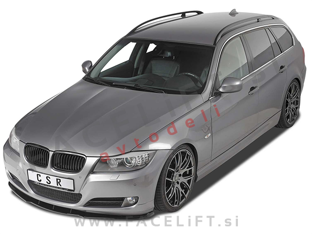 BMW 3 E90 E91 LCI 08-12 podaljšek sprednjega odbijača črni (mat)