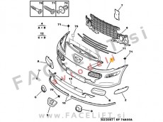 Peugeot 307 / (05-07) / sprednji odbijač