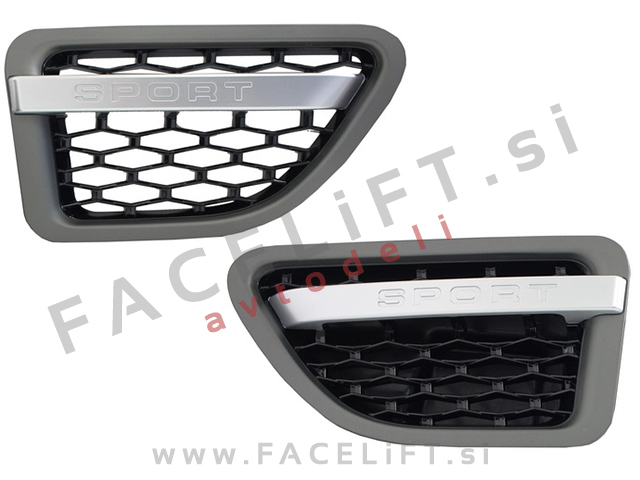 Land Rover Range Rover Sport / LS (06-09) / maska in bočne mreže / Platinum Black Edition