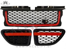 Land Rover Range Rover Sport / LS (06-09) / maska in bočne mreže / Black Red Edition