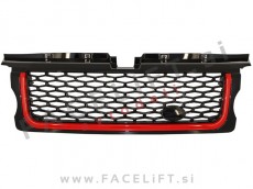 Land Rover Range Rover Sport / LS (06-09) / maska in bočne mreže / Black Red Edition