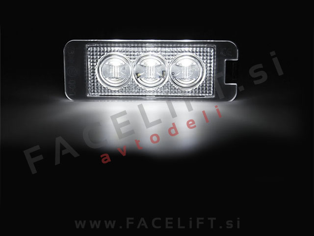 VW Phaeton / 3D2 (02-12) / LED osvetlitev registrske tablice z ohišjem