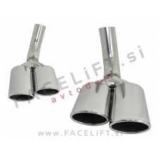 Mercedes G W463 89-18 nastavki za izpuh AMG izgled kromirani (sijaj)