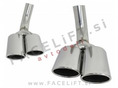 Mercedes G W463 89-18 nastavki za izpuh AMG izgled kromirani (sijaj)