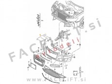 Audi A6 4G 11-14 sprednji odbijač SRA PDC