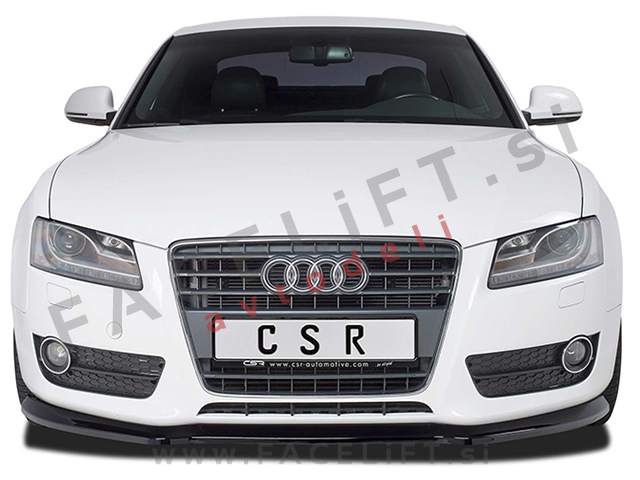 Audi A5 8F 8T 07-11 podaljšek sprednjega odbijača črni (mat)