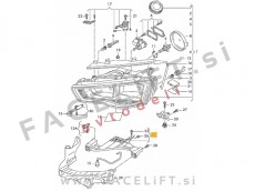 Audi A4 B8 8K 11-15 nosilec žarometa spodnji desni
