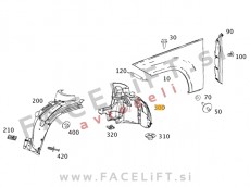Mercedes GLK / X204 (08-12) / sprednji kolotek, zadnji del / levi
