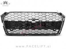 Audi A5 B9 F5 16- maska RS5 izgled črna (sijaj)