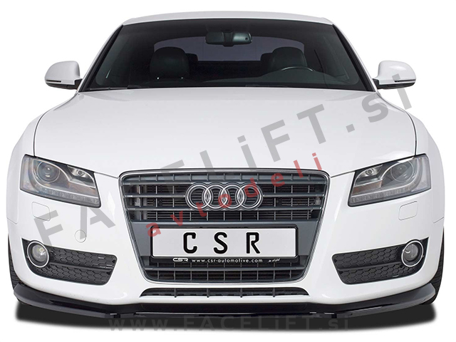 Audi A5 8F 8T 07-11 podaljšek sprednjega odbijača črni (sijaj)