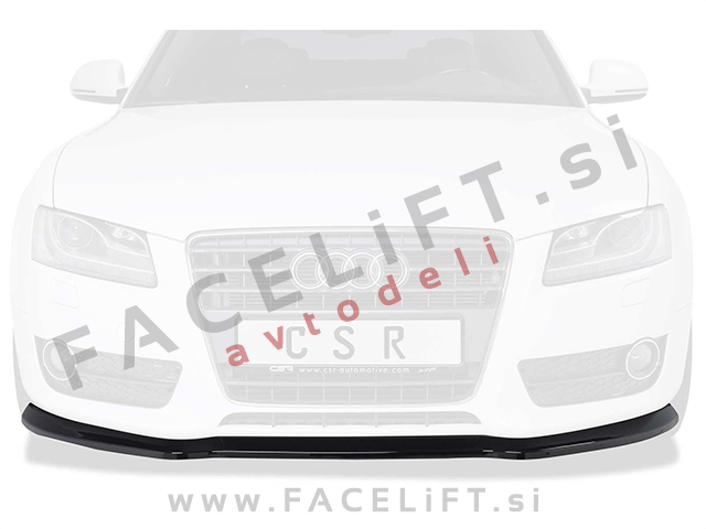 Audi A5 8F 8T 07-11 podaljšek sprednjega odbijača črni (mat)