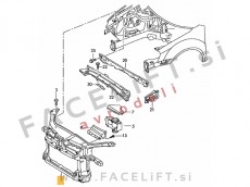 VW Golf 5 03-08 vezna stena