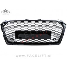 Audi A5 B9 F5 16- maska RS5 izgled črna (sijaj)