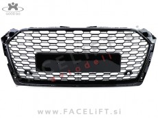 Audi A5 B9 F5 16- maska RS5 izgled črna (sijaj)