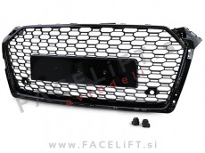 Audi A5 B9 F5 16- maska RS5 izgled črna (sijaj)