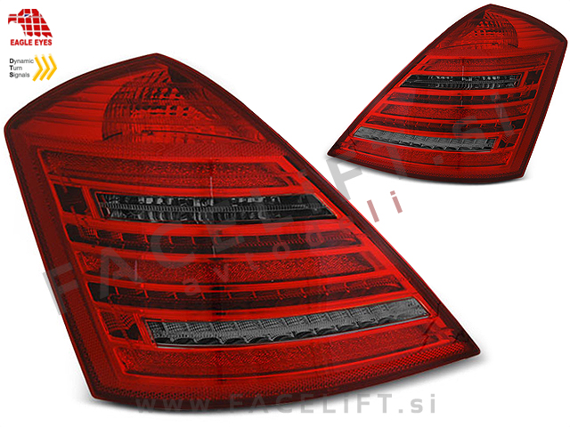 Mercedes S W221 05-09 zadnje LED luči DTS